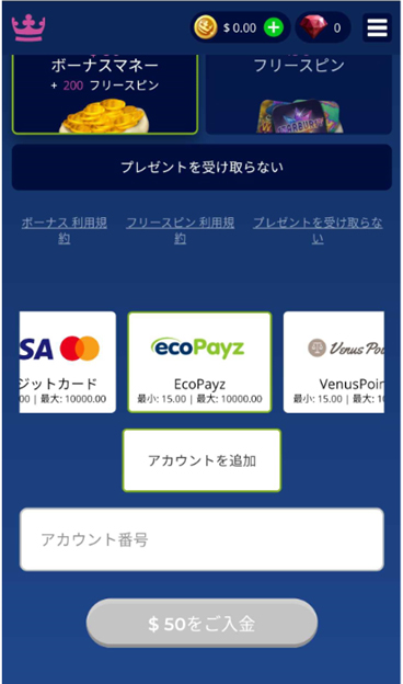 ecoPayz入金